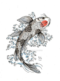  We accept commissions    Official Website  samyconsu.wordpress.com/   We designed this koi carp on request for a possible tattoo. we are inspired by ukiyo-e prin...