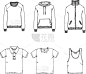 set basic clothes - sweat shirt t-shirt polo