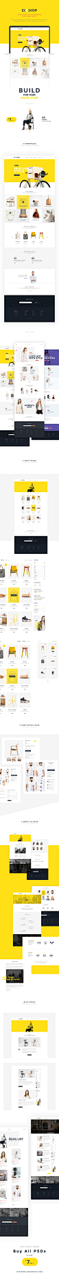 ECOSHOP - Multipurpose eCommerce PSD Template : ECOSHOP is high quality eCommerce PSD Templates which designed for commercial use like clothes, cosmetics, furniture, gadgets, shoes, bags, home decore etc. A ready psd template to make a various online shop