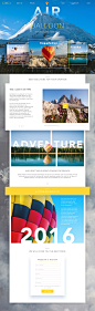 Adventure agency website tubikstudio