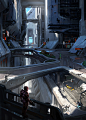 Halo 5 City Concept, Kory Hubbell : Concept for Halo 5