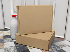 普通瓦楞纸包装盒样机