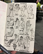 The Heart of Jeremy Hoffman on Instagram: “Waiting for the train to arrive... observing people... ✏️ #drawing #observationaldrawing  #sketch #urbansketching #drawingfromlife…”