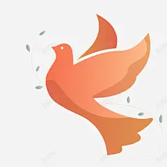 小清新婚礼的信鸽装饰图案 页面网页 平面电商 创意素材