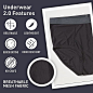 Amazon.com: ExOfficio Men's Standard Give-N-Go 2.0 Brief, Black, Large : Clothing, Shoes & Jewelry