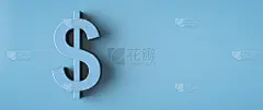 美元符号海报。副本的空间。