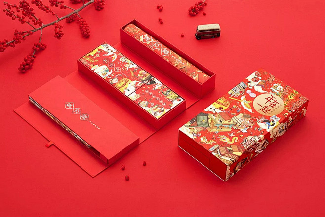 最传统也最时髦的新年年品礼盒包装设计