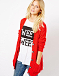 ASOS 粗罗纹开衫 | 套头衫开衫 | 女装 | ASOS 中国