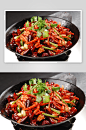 干锅肉类美食高清摄影图-众图网
