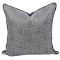 现代简约奢华灰菱纹成品可定制沙发抱枕居家软装靠包靠垫枕套方形-淘宝网