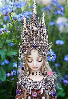 【瓷玩偶】迷人媚态与锦衣珠饰一同闪耀！俄罗斯艺术家Marina Bychkova制作的绝美陶瓷人偶，哪一个美丽“妖精”最让你惊艳？_海报时尚网