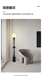罗马柱落地灯意大利设计师时尚复古创意卧室灯中古沙发旁立式台灯-淘宝网