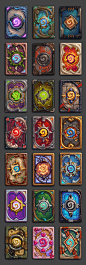 Hearthstone - Assorted Card backs, Jerry Mascho : An assortment of card backs I've had the chance to design over the past few years. A lot of feedback and inspiration from the Hearthstone art team with these.
