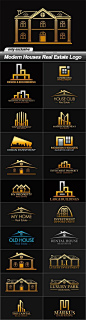 Modern Houses Real Estate Logo                                                                                                                                                                                 More