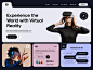 Virtual Reality Landing Page dashboard design landing page meta reality ui ui design ux ux design virtual virtual reality vr vr landing page