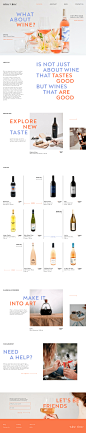 landing page shop store Web Design  Website wine winery