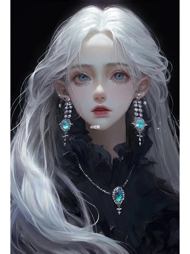 AI智造｜厚涂风人像，浮光少女