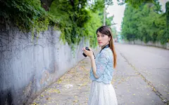 648_毕业季 小清新美女 清纯外拍写真桌面壁纸
