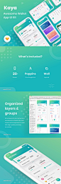 Wallet App以对细节和快速工作流程的热爱而着称.Kaya：Wallet App_UI集合_乐分享素材网_psd素材_平面素材_png素材_免费素材_素材共享平台