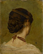 Alfred Stevens, Head of a Woman, n.d.
