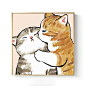 北欧ins风猫咪diy数字油画客厅儿童房小清新卧室手绘填充装饰挂画