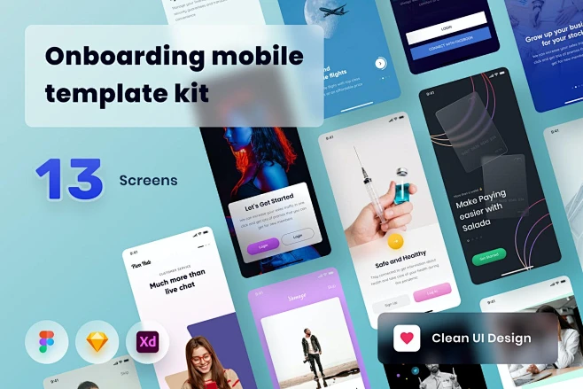 时尚高端专业多用途APP UI KITS插图-花瓣网