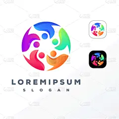 people logo design ready to use