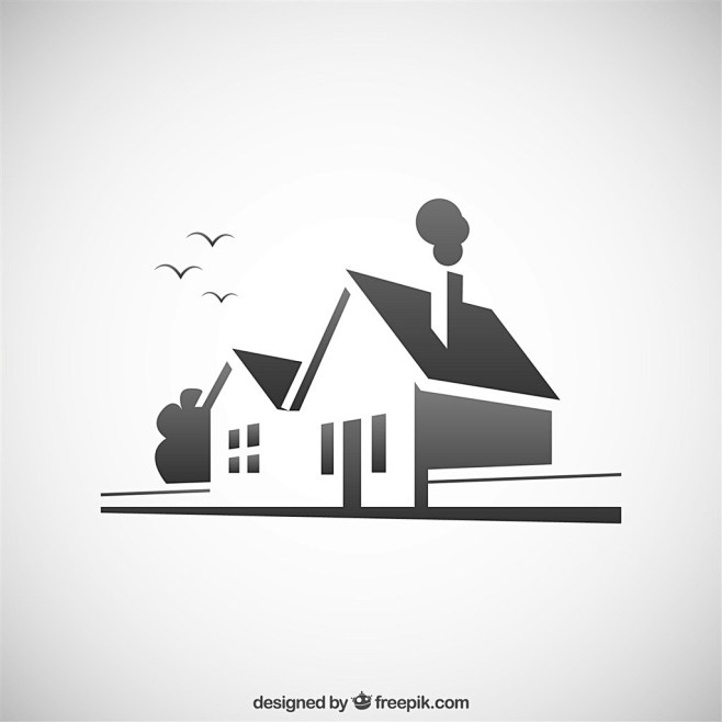  房子 建筑 家园 家 城堡 剪影 城市...