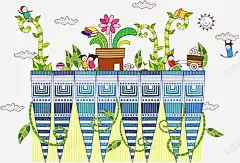 手绘儿童故事书插画 平面电商 创意素材