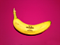 marta grossi inscribes onto temporary canvas for banana graffiti 