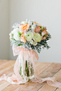 Wedding Bouquet Recipe ~ A Pretty Spring Bouquet of Roses