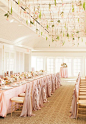 Blush wedding decor: