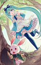#初音未来##miku#二次元，动漫，美少女 ，萌妹子，爱丽丝，兔子洞，壁纸
上传者：泽荷