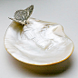 BUTTERFLY MOTHER OF PEARL PLATE