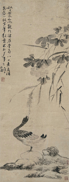 草堂话旧（采集到国画（清。朱耷）