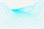 蓝色网格科技感抽象地面线条矢量