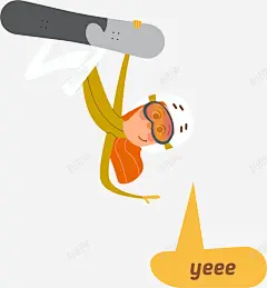 单板滑雪技巧运动插画矢量图高清素材 滑板 免费下载 页面网页 平面电商 创意素材 png素材