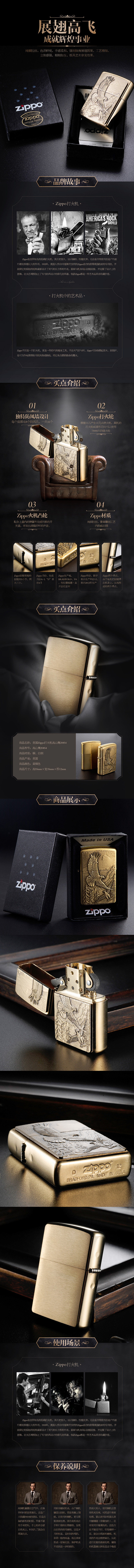 Zippo打火机详情页