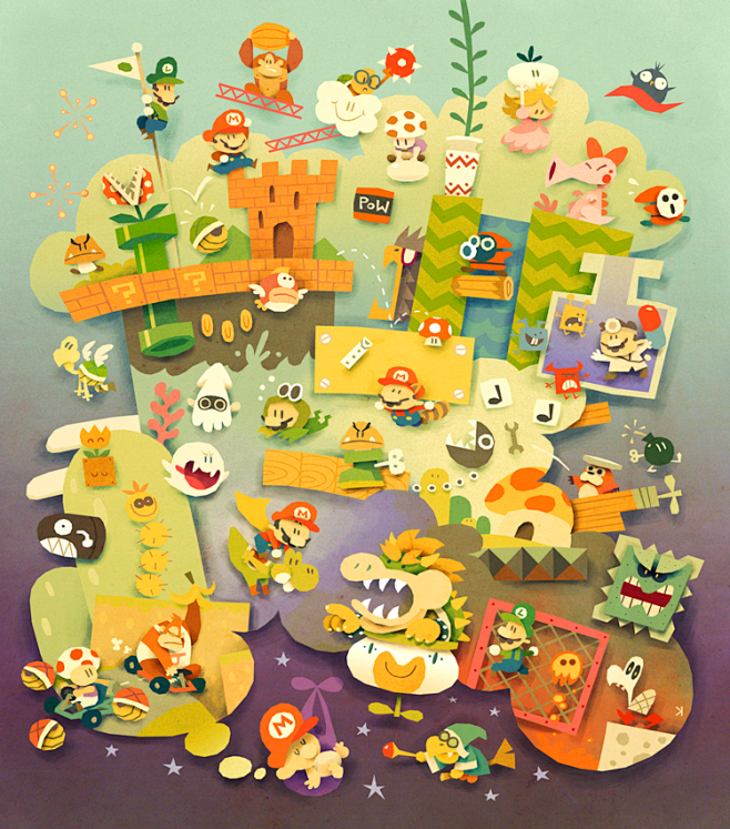 Mario Dreams by *ken...