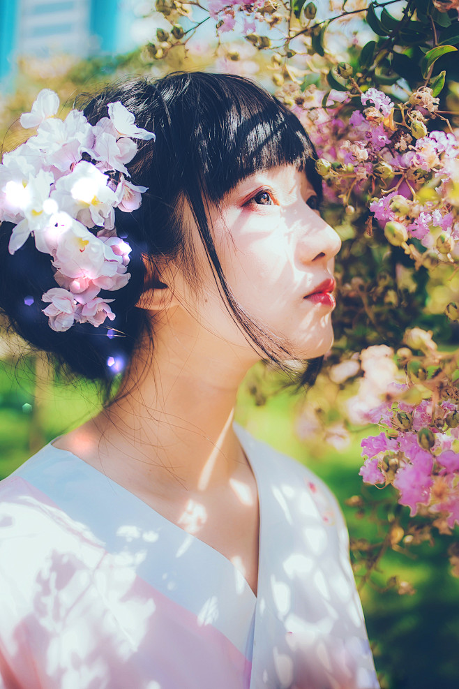 朝看花开满树红，暮看花落树还空。若将花比...