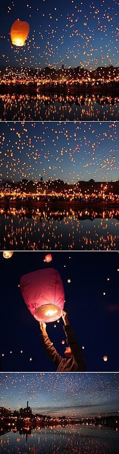 floating lantern fes...