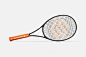 12款专业网球拍训练球拍线logo标识设计贴图ps样机素材展示效果图下载_颜格视觉
