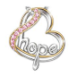 Breast Cancer Awareness Heart Of Hope Pendant Necklace With Swarovski... ($79) ❤ liked on Polyvore featuring jewelry, necklaces, cross necklace, heart necklace, pink pendant, pendants & necklaces and pink necklace