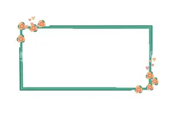  花朵边框   - 源文件下载【酷图网】手绘,花朵,边框,元素,框,