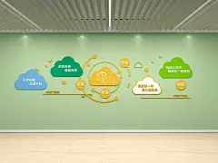 现代文化墙 心灵驿站文化墙 心理咨询室 心理辅导室3d模型