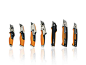 New pro utility knives from Fiskars - HBS Dealer : Fiskars introduces a collection of CarbonMax Utility Blades that are tougher and safer for use.
