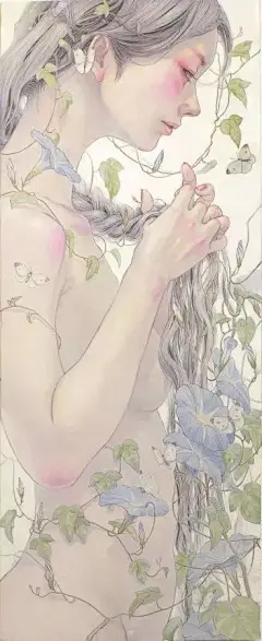 日本插画家 平野実穂(Miho Hirano) 一组唯美人物插画作品