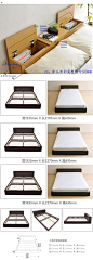 日式简约单人床双人床1.2M1.5M1.8M骨架床带床头柜储物床三色入-淘宝网http://t.cn/zHuDcpl