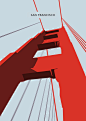 旧金山金门大桥海报艺术由LawandMoore