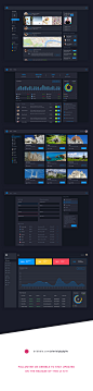 Dashboard UI Kit : A user interface kit made up of dashboard designs. The UI Kit will be released later this year and will feature several user experiences and screen visual journeys.